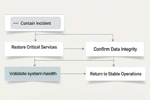 Post-incident recovery and system stabilization