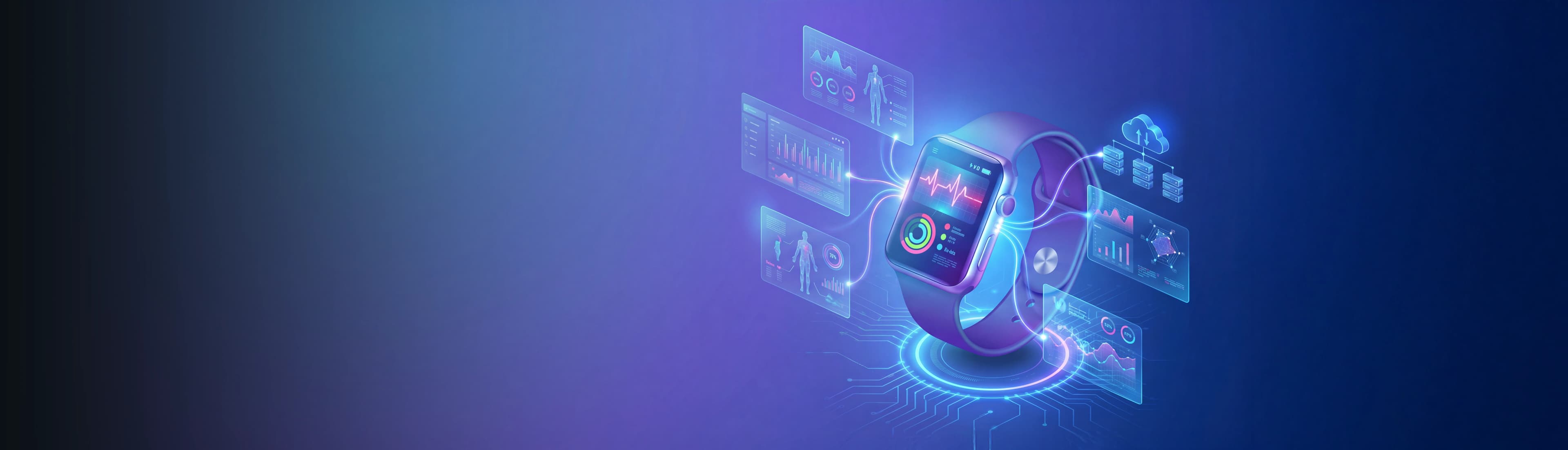 Digital health and wearables technology Banner