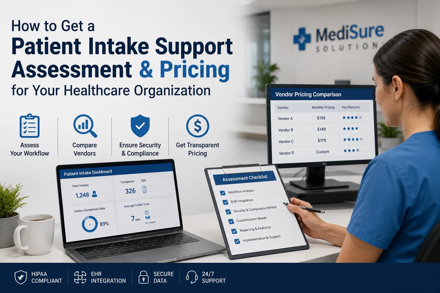 How to Get a Patient Intake Support Assessment and Pricing for Your Healthcare Organization