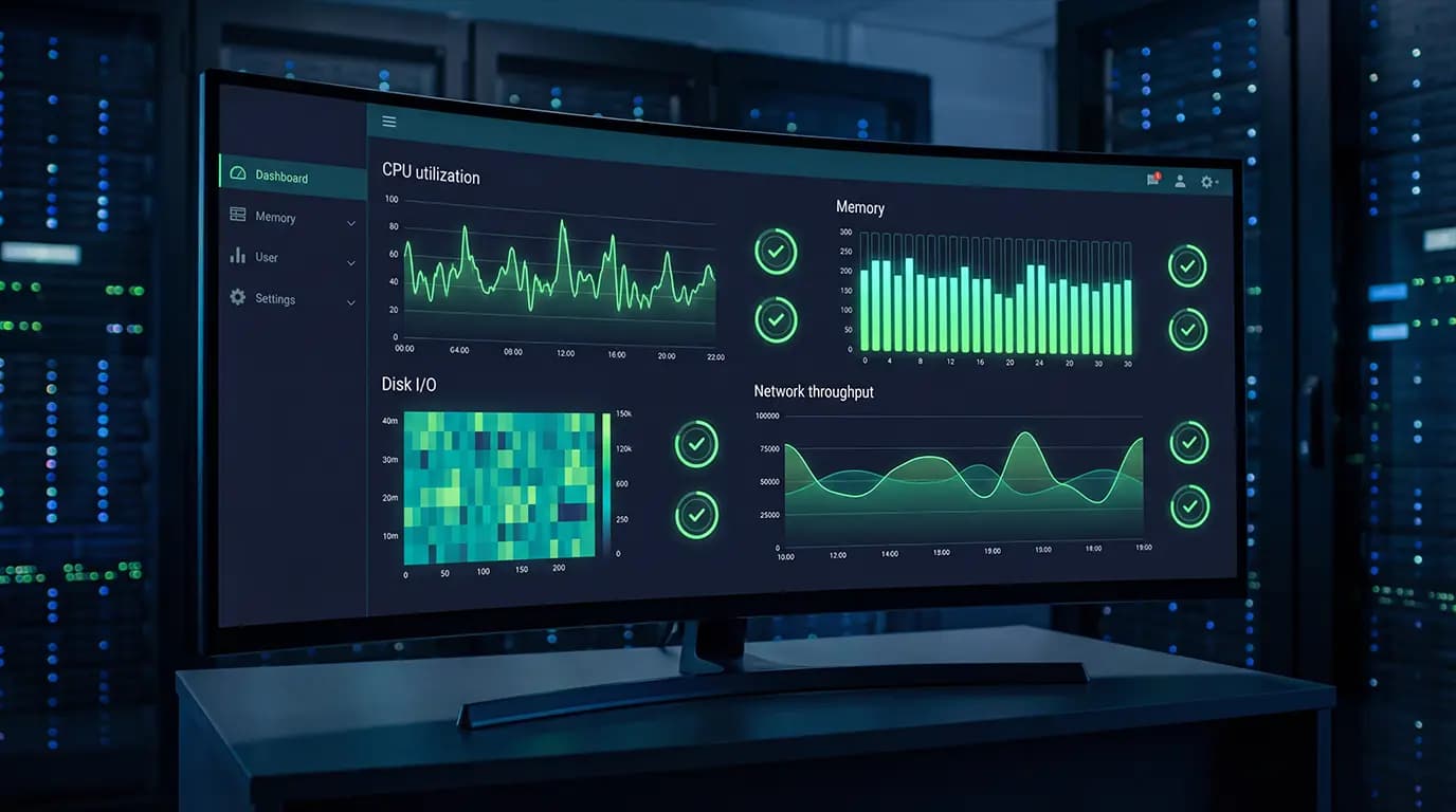 Server Monitoring Metrics Dashboard